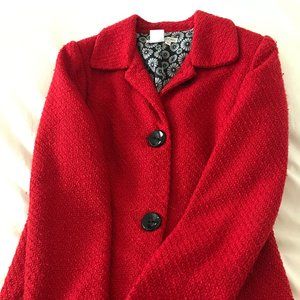 Maggie London Red  Knobby Coat